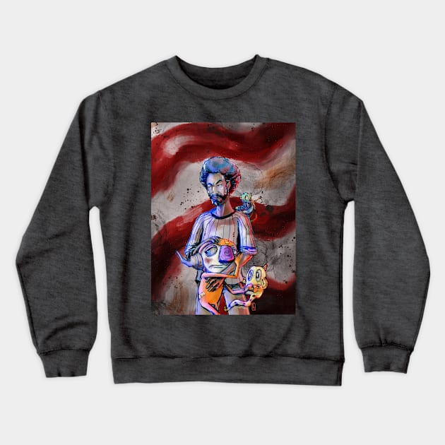 'Merican Nightmare Crewneck Sweatshirt by Onibatsu